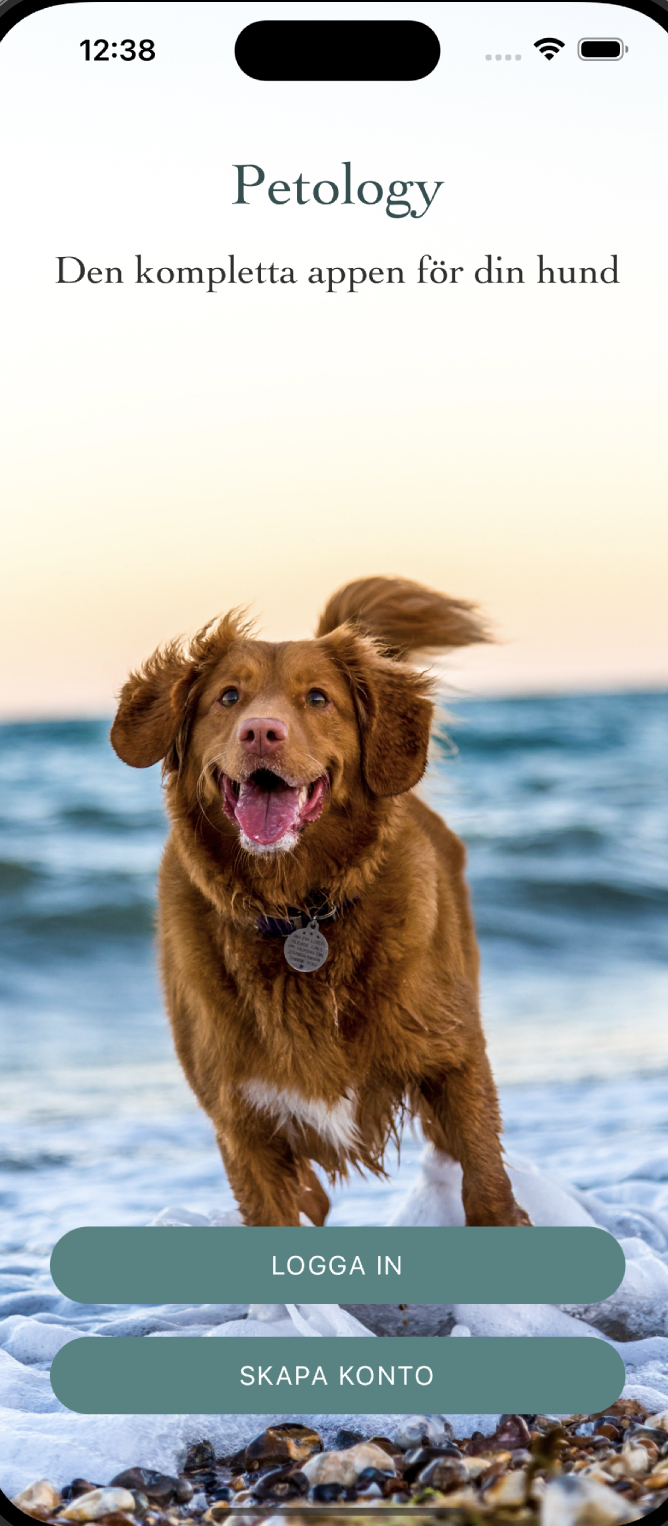 Förhandsvisning av Petology-appen